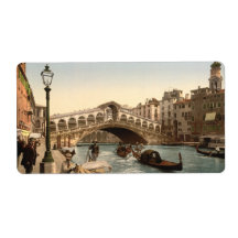 Rialto Bridge II, Venice, Italy Labels