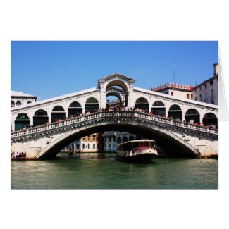Rialto Bridge in Venice card