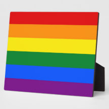 Rianbow LGBT Pride Flag Plaque