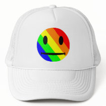 Rianbow Smiley Hat by MidnightAkita Rianbow Smiley Hat