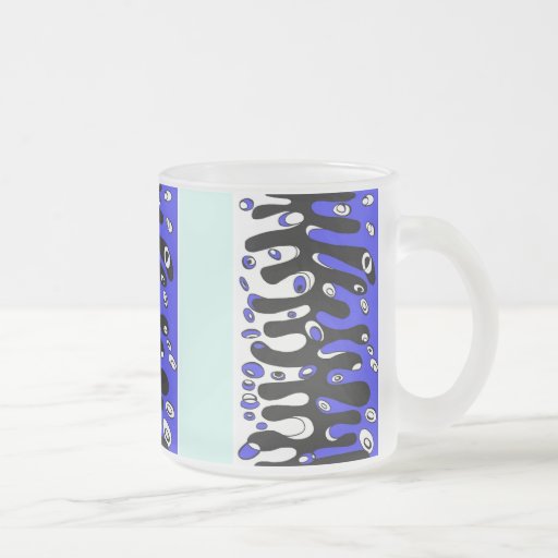 ribbed you cell frosted glass coffee mug Zazzle