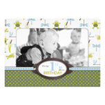 Ribbit Birthday Photo Invitation Card