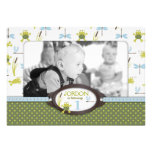 Ribbit Birthday Photo Invitation Card 2