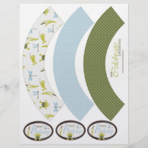 Ribbit Cupcake Liners Flyer