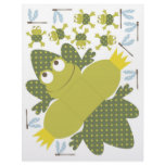 Ribbit Frog-shaped Favor Box Personalized Flyer
