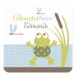 Ribbit Square Sticker B