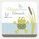 Ribbit Square Sticker B