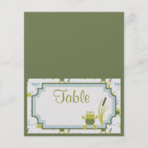 Ribbit Table Card 2 Personalized Flyer