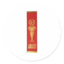 Ribbon - 1st Place Stickers