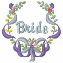 Ribbon and Floral - Bride embroidered shirts