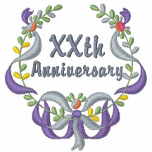 Ribbon and Floral -  Customize Anniversary