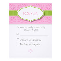 Ribbon and Seal Wedding Response Card invitations
