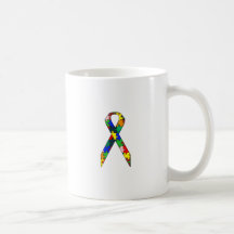 Ribbon Autism Awareness Coffee Mug