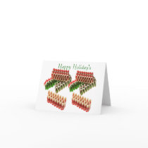 Ribbon Candy Christmas Card