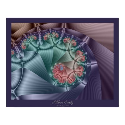 Ribbon Candy Print by Anne