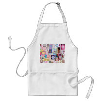Ribbon Collage Apron,customizable