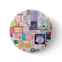 Ribbon Collage Button #1