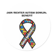 ribbon, DAIN RICHTER AUTISM BOWLING BENEFIT stickers