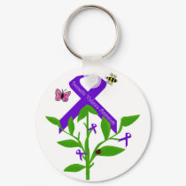 Ribbon Domestic Violence Awareness key chain keychains by marcya7 Ribbon Domestic Violence Awareness key chain keychains