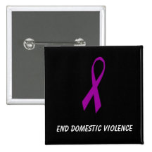Ribbon, End Domestic Violence Pins