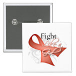 Ribbon - Fight Like a Girl - Endometrial Cancer buttons