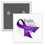 Ribbon - Fight Like a Girl - Pancreatic Cancer buttons