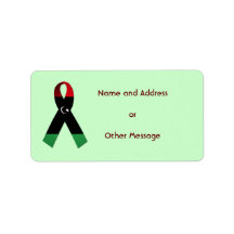 Ribbon For Libya Name Address Message Labels