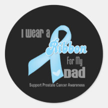 Ribbon For My Dad - Prostate Cancer Stickers