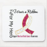 Ribbon For My Hero - Head and Neck Cancer Mousepads