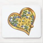 Ribbon Heart-01  Blossom Garden Mousepad