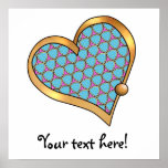 Ribbon Heart-07 posters