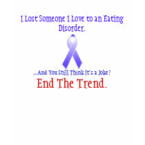 ribbon, I Lost Someone I Love to an Eating Diso... t-shirts