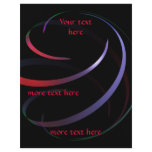 Ribbon multicolor spiral classy flyer