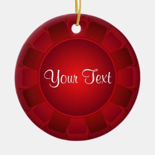 Ribbon Red Blank to Customize Christmas Ornaments | Zazzle