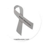 Ribbon Round Sticker