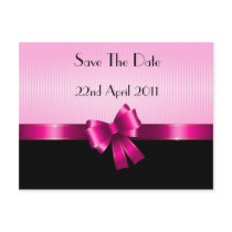 Ribbon Save the Date postcard