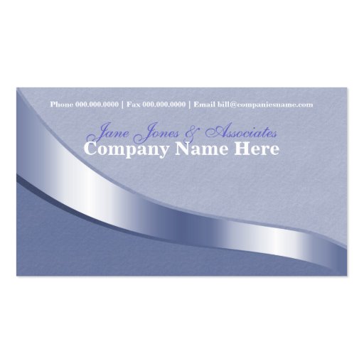 Ribbon Swirl Business Card (front side)