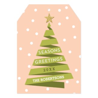 Ribbon Tree Holiday Card Announcement