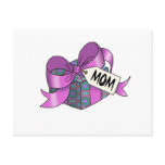 Ribbon wrapped gift for  Mom-001 Post Card