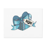 Ribbon wrapped gift for Mom-003 Post Card
