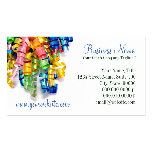 Ribbons Business Cards (front side)