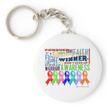 Ribbons For a Cause Key Chain