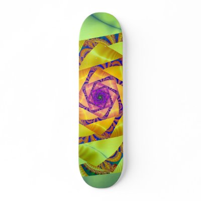 'Ribbonspiral' skateboard deck by SBricker