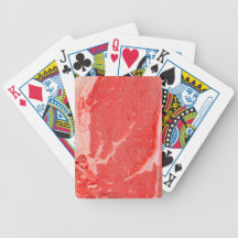 Ribeye Steak uncooked Poker Cards