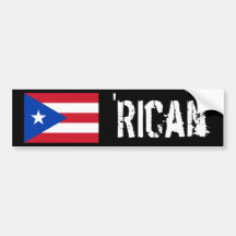 'Rican Bumper Sticker