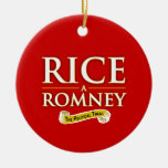 RICE-A-ROMNEY LABEL -.png Christmas Tree Ornament