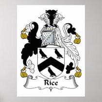Rice Family Crest Print