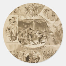 Rice's Surprise Party, 'Horrors' Retro Theater Round Stickers