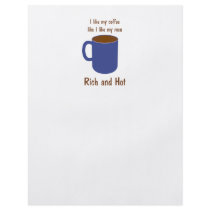 Rich and hot! Coffee like men t-shirts and gifts flyers by witnwhimsy Rich and hot! Coffee like men t-shirts and gifts flyers