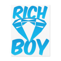 Rich boy postcard